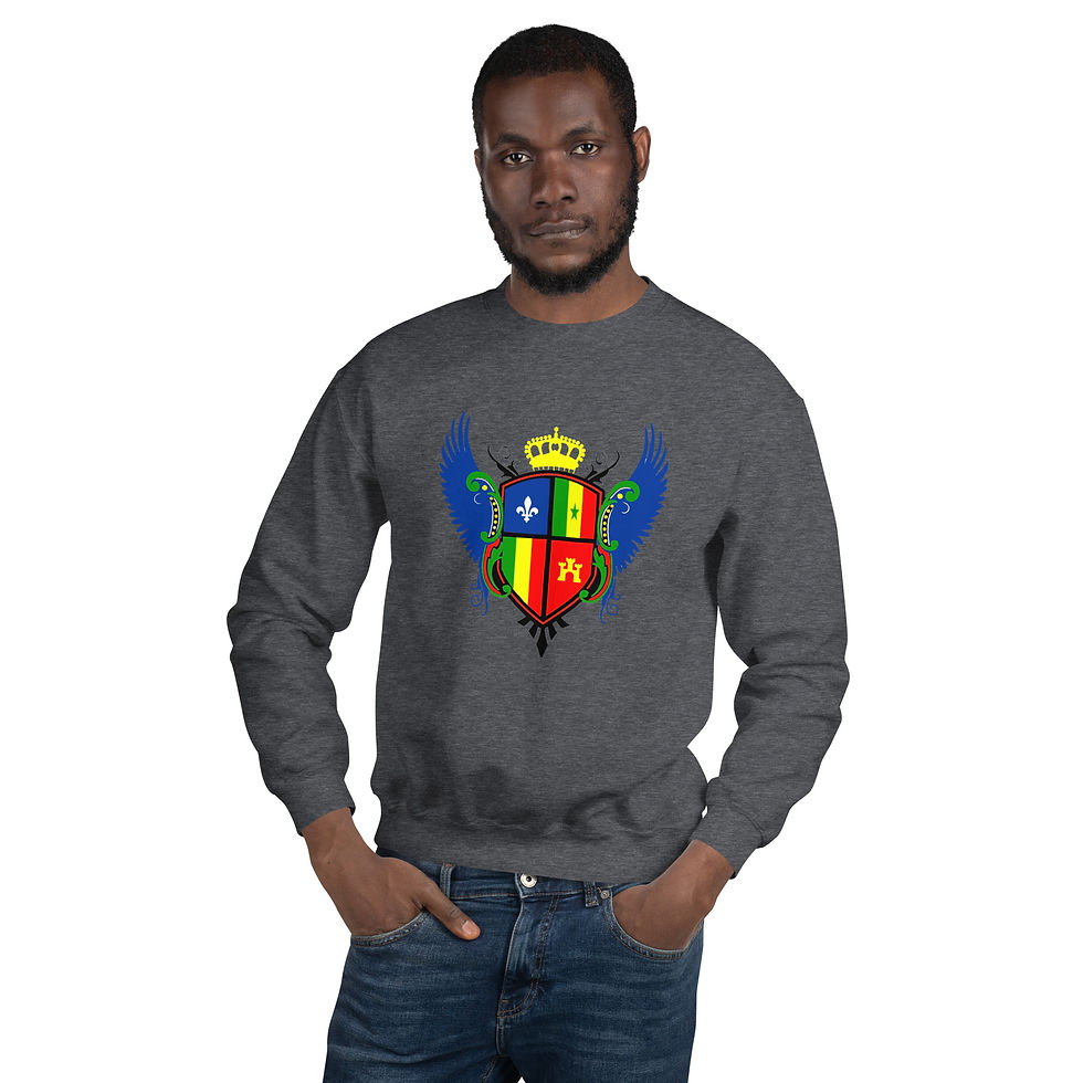 Thumbnail: Creole Flag Crest Unisex Sweatshirt