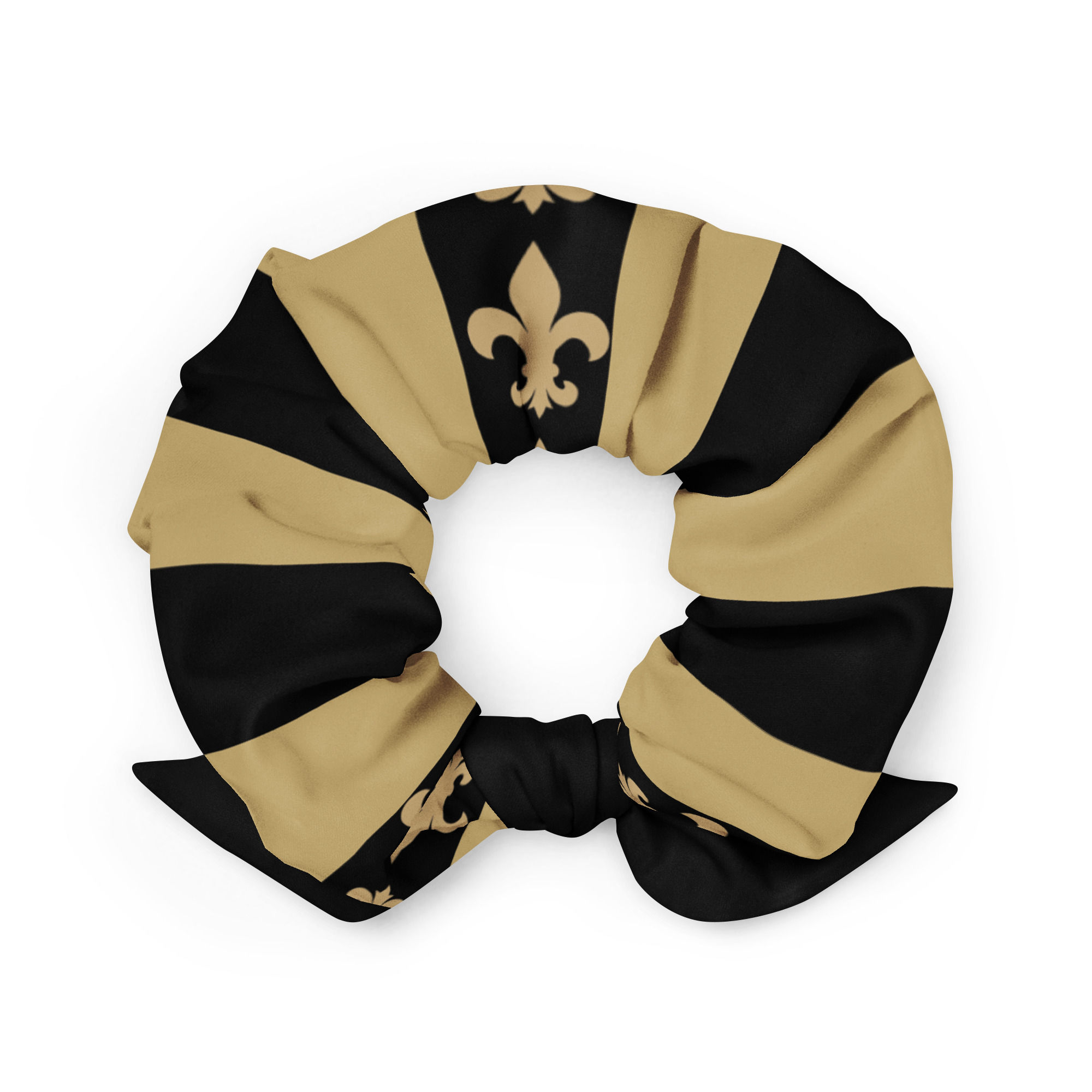 Black & Gold FDL Recycled Scrunchie