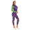 Thumbnail: Mardi Gras Women's Long-sleeved High-neck Jumpsuit With Zipper
