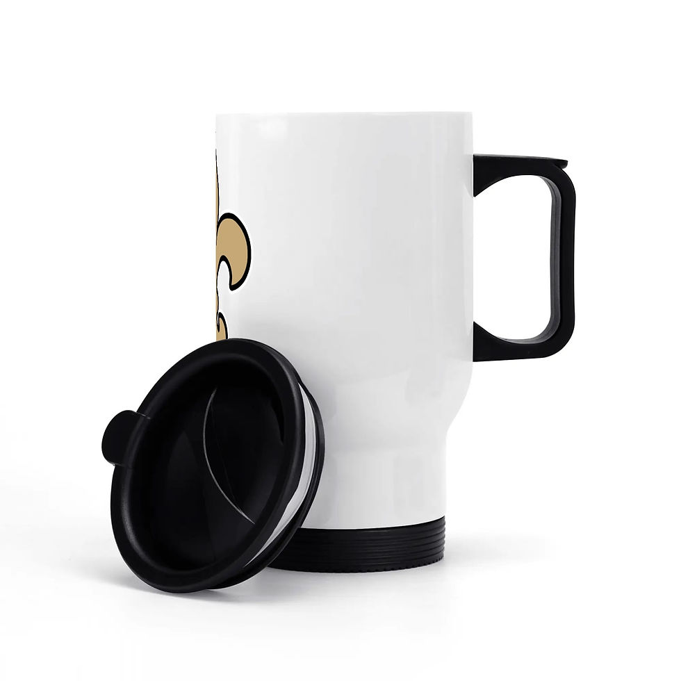 Thumbnail: FDL Stainless Steel Travel Coffee Mug (14 oz)