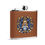 Thumbnail: C/O 90 Custom Brown Leather Flask Wrapped Stainless Steel 6oz