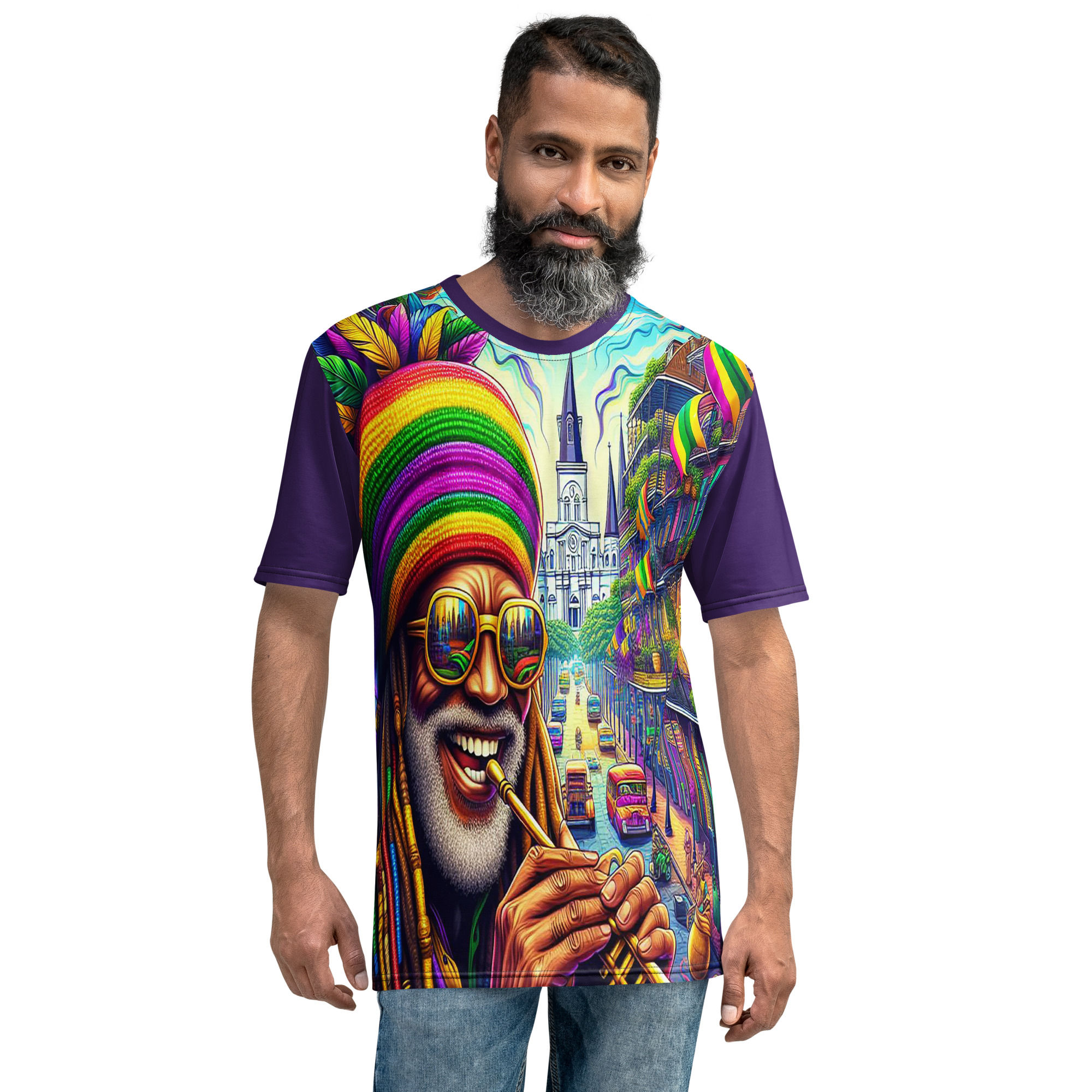 Jamaican Man Mardi Gras Men's t-shirt