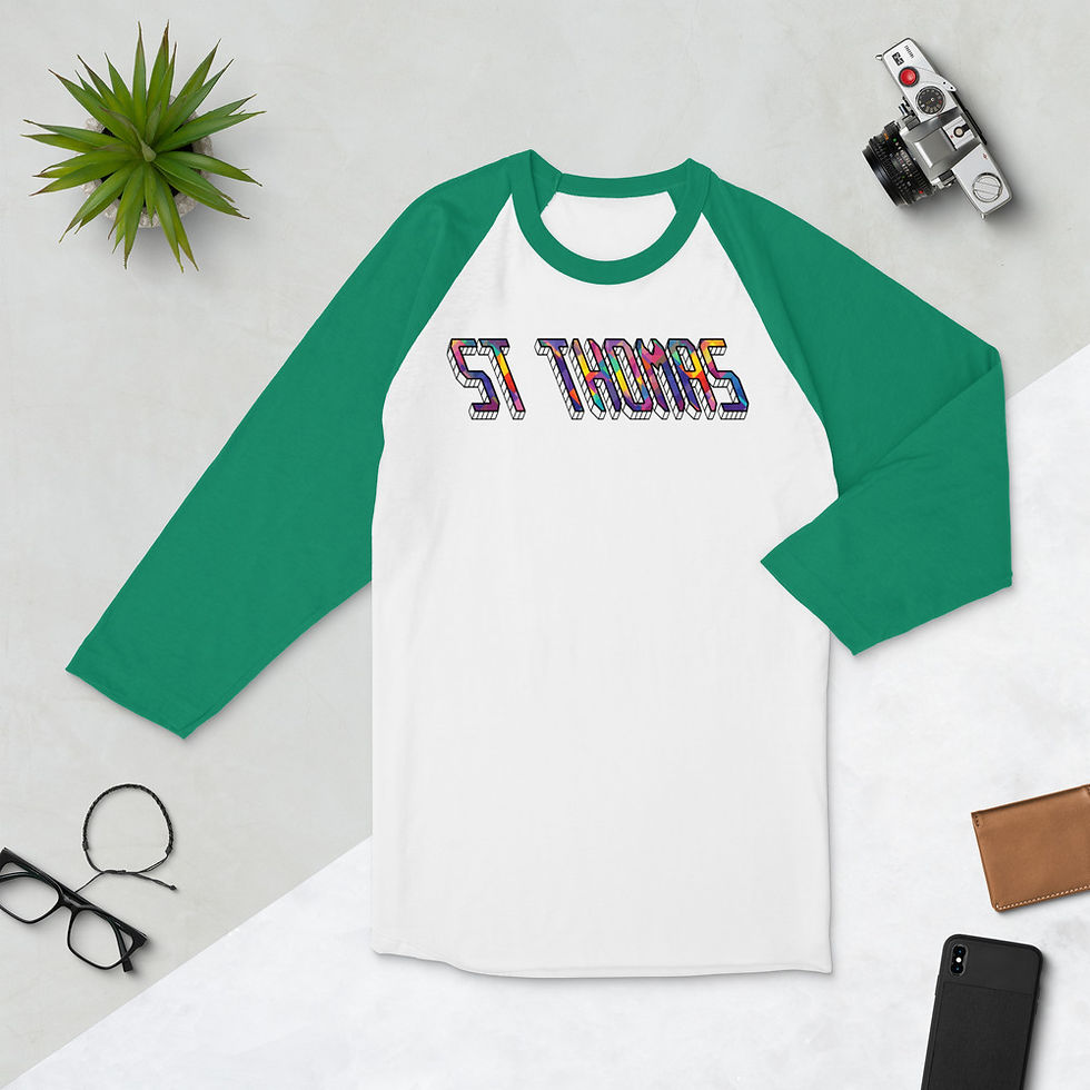 Thumbnail: St Thomas 3/4 sleeve raglan shirt 