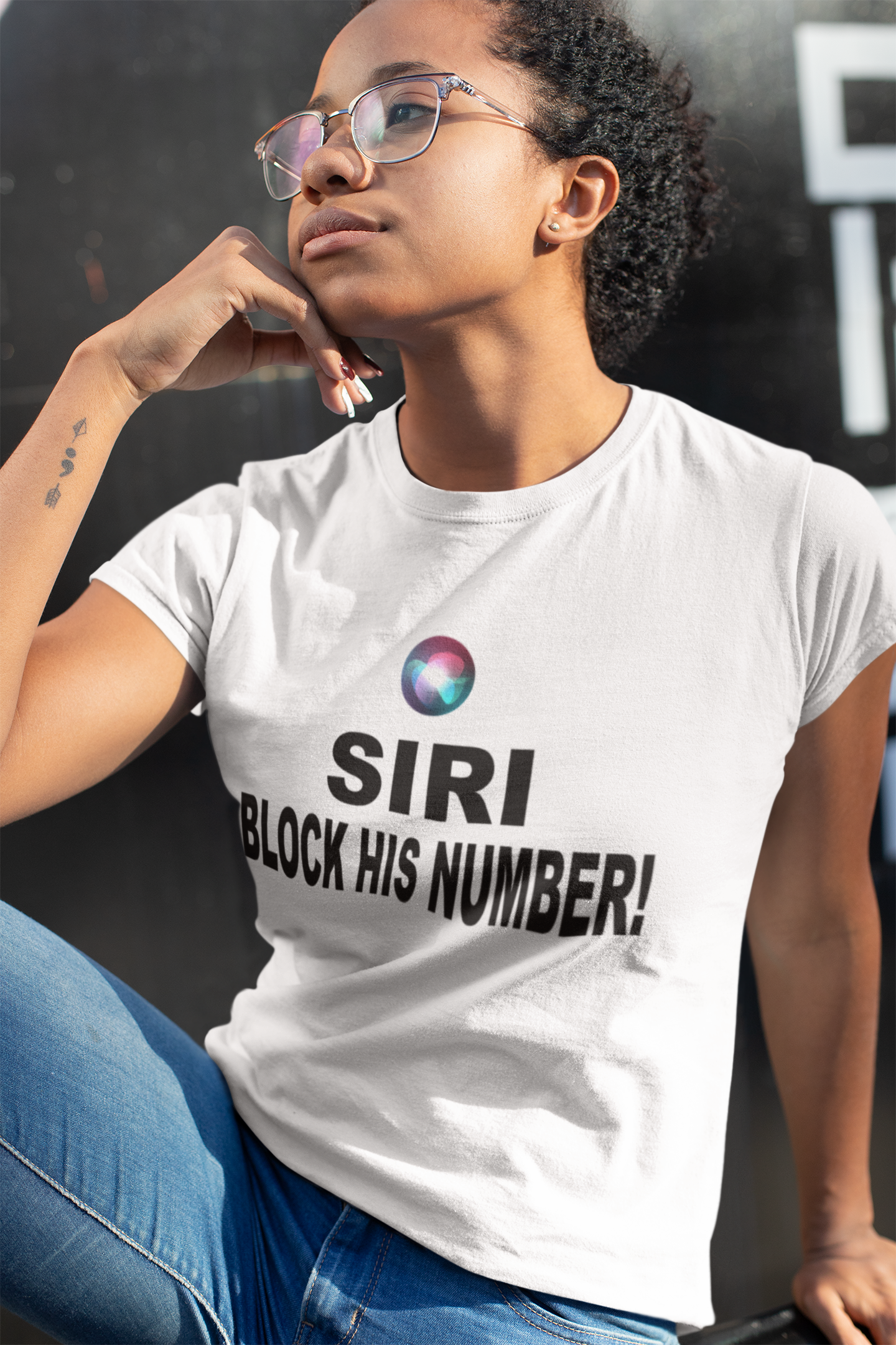 Siri Block His Number Unisex t-shirt 