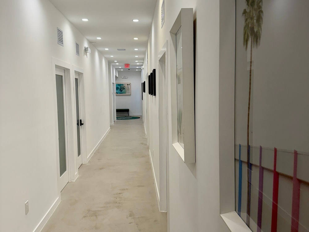 Miami Co-Working — central hallway spine