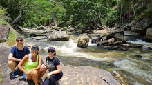 hospedes na cachoeira