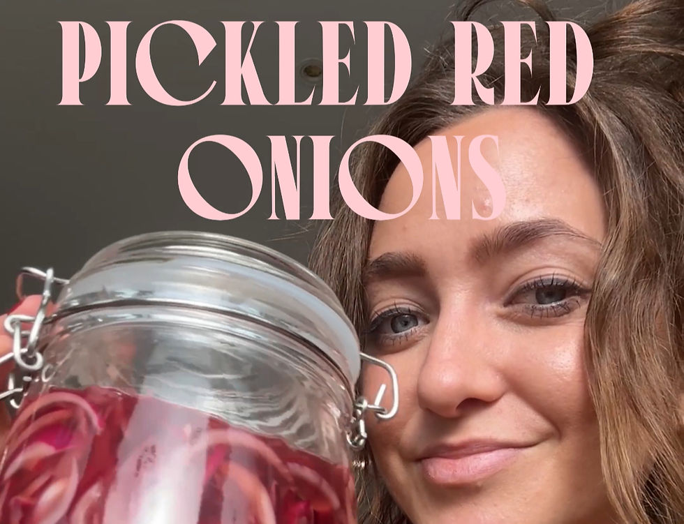 Pickled Red Onions - A Fridge Essential