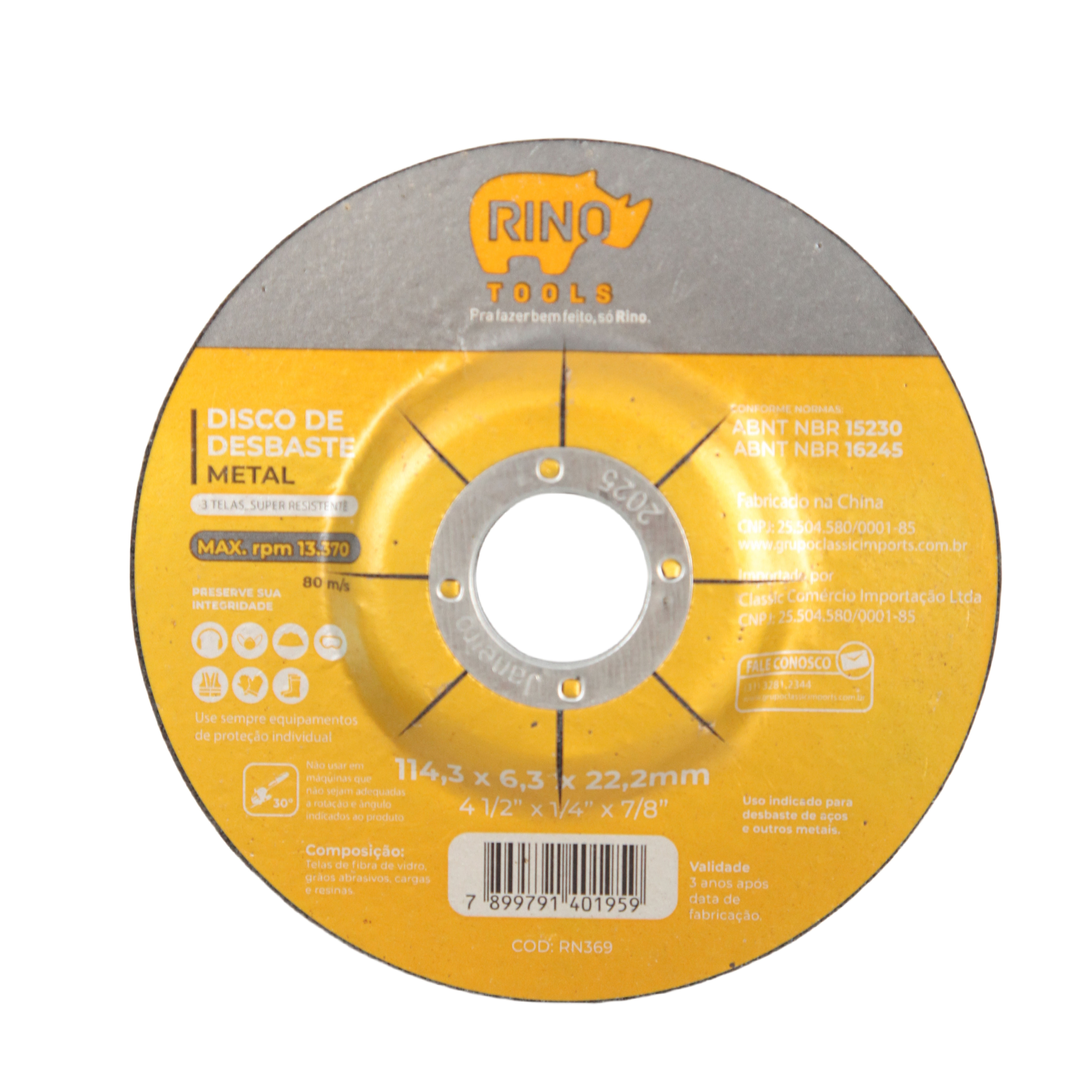 Disco Desbaste Metal 4.1/2"