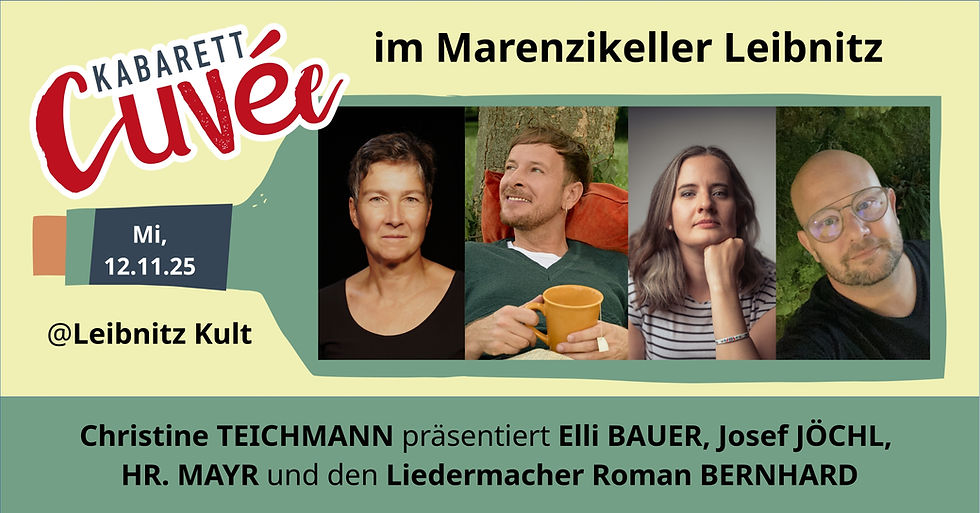 Kabarett Cuvée – Ein Abend, vier Acts