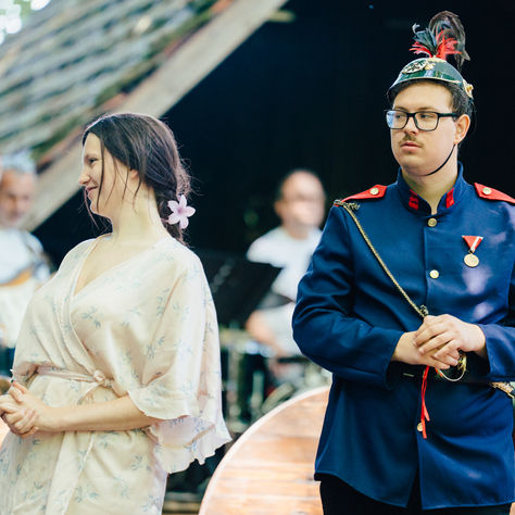 So ein Sommertheater auf der Schlossbergbühne in Wildon!