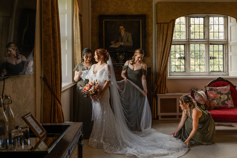 Waterford Castle bride and bridesmaids wedding photographer