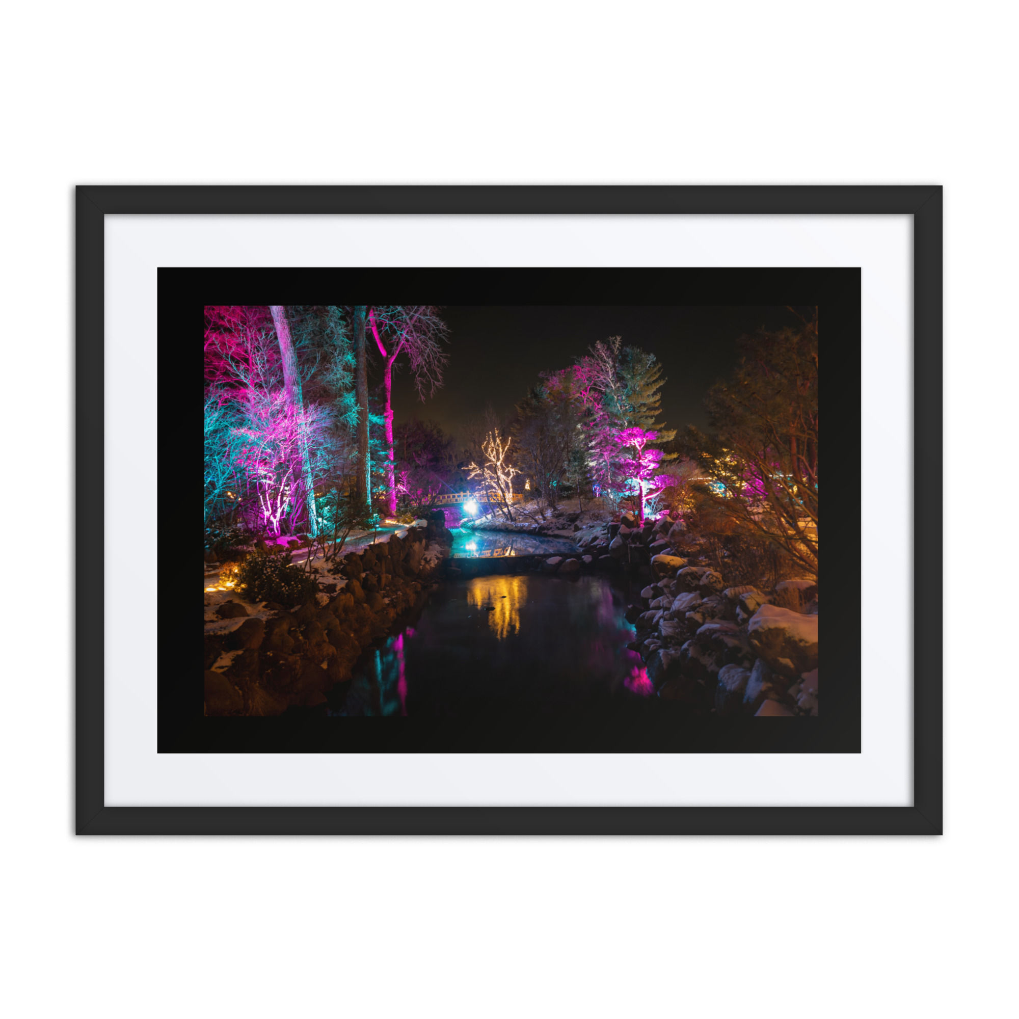 Framed poster
