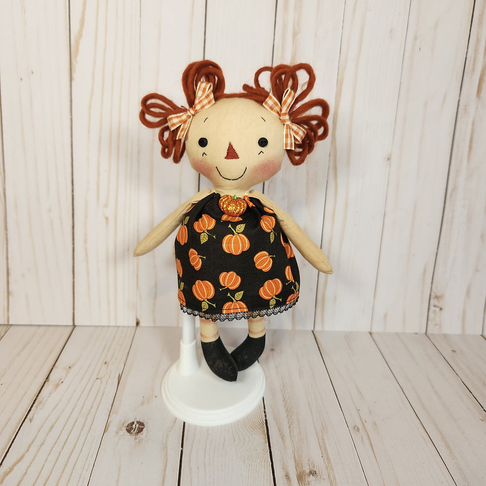 Thumbnail: Pumpkin Mini raggedy Doll