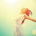 Free Happy Woman Enjoying Nature Beauty Girl Outdoor Freedom concept Beauty Girl over Sky