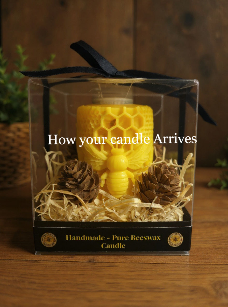 Thumbnail: Queen Bee Beeswax Candle