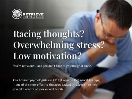 At Retrieve Mind Poly Clinic Dubai, we provide structured, evidence-based treatment for stress and related mental health issues.
