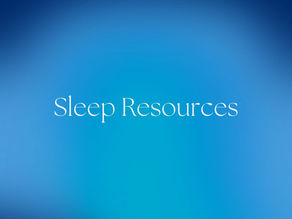 Sleep Resources