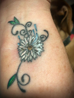 White Flower Tattoo