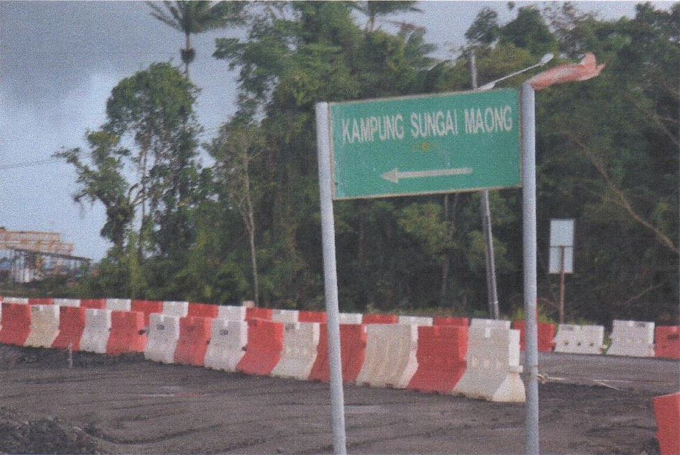 3 - Papan tanda masuk ke Kg Sg Maong