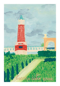 Manchester mall original gouache