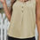 Thumbnail: Apricot Button Textured Cotton Tank Top
