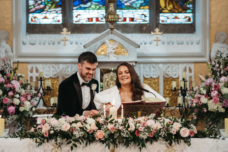 Fiona wearing the Calla wedding dress by Edwina O’Gorman. Photography: Paul Duane Photography.