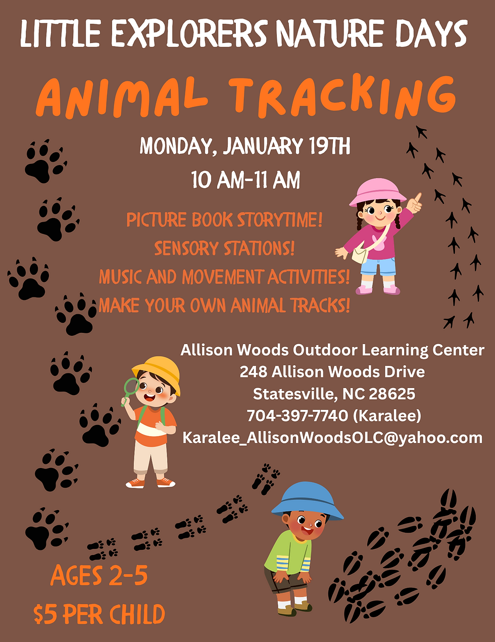 Little Explorers Nature Days- Animal Tracks
