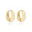 Thumbnail: Gold Huggie Hoop Earrings IJADA1049R