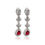 Thumbnail: Rhodium Ruby Jewelry Set BMBBO0239R