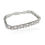 Thumbnail: Rhodium Two Row Full Stone Bracelet BBBBO0129R