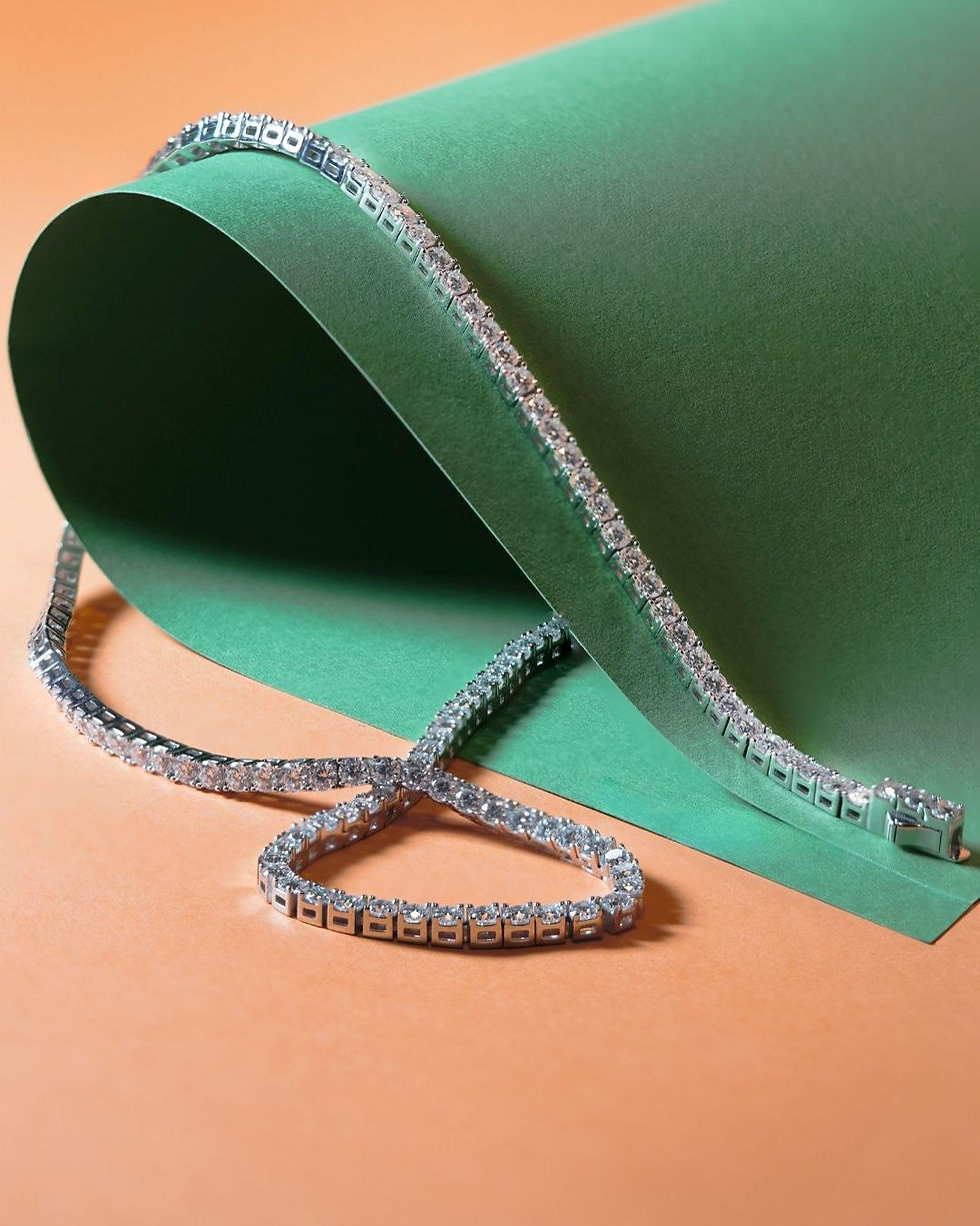 Eternity Moissanite Necklace HELET0002R