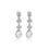 Thumbnail: White Gold Necklace Earring Ring Set BMBBO0241R