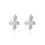 Thumbnail: Rhodium Floral Earrings GJGFU0015R