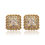 Thumbnail: Gold Cushion Earrings BJABO0175R