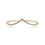 Thumbnail: Gold V Shaped Paved Bangle BCADU0563R