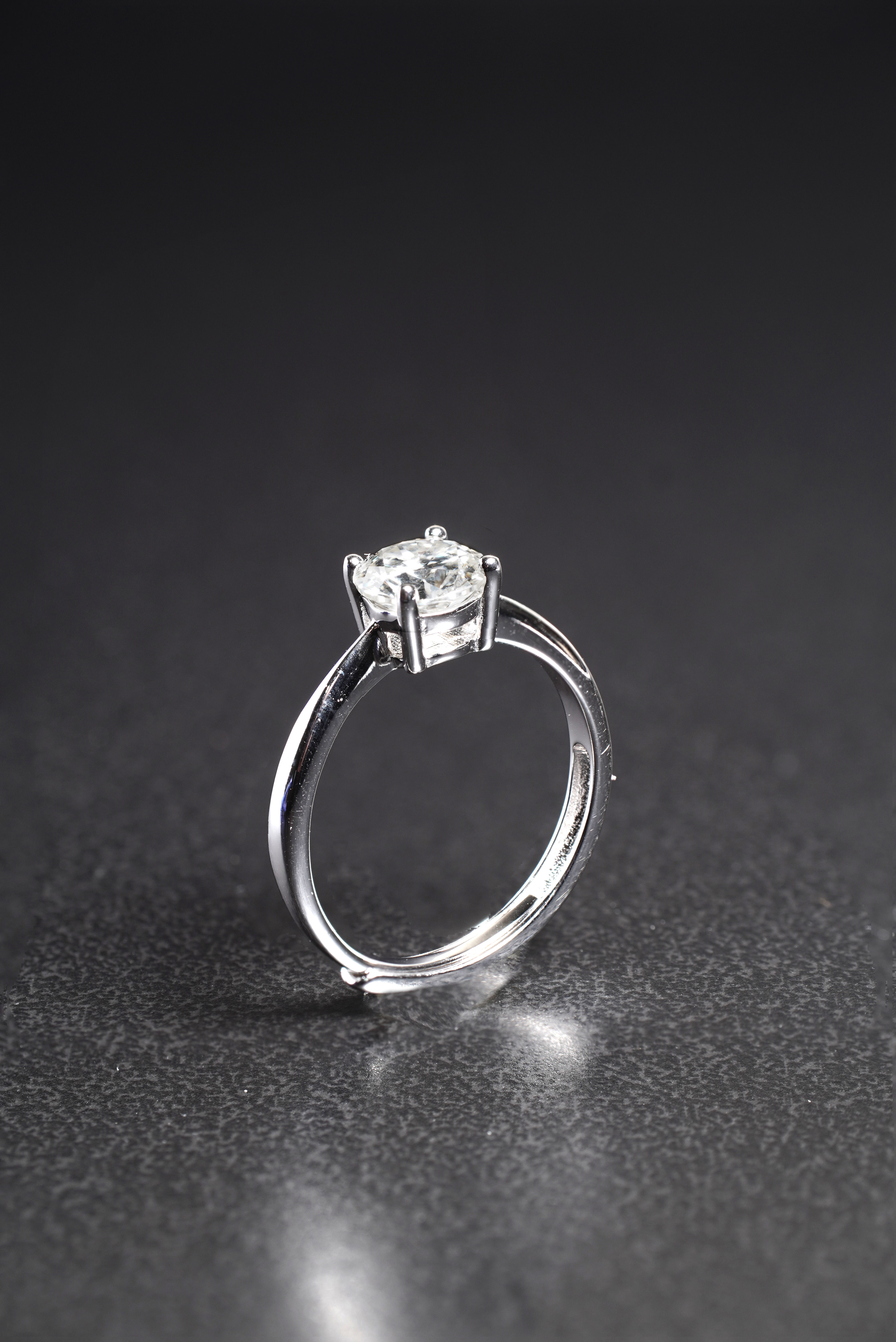 Solitaire Moissanite Ring HALET052R
