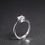 Thumbnail: Solitaire Moissanite Ring HALET052R