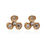 Thumbnail: Gold Flower Earrings BJADU0367B