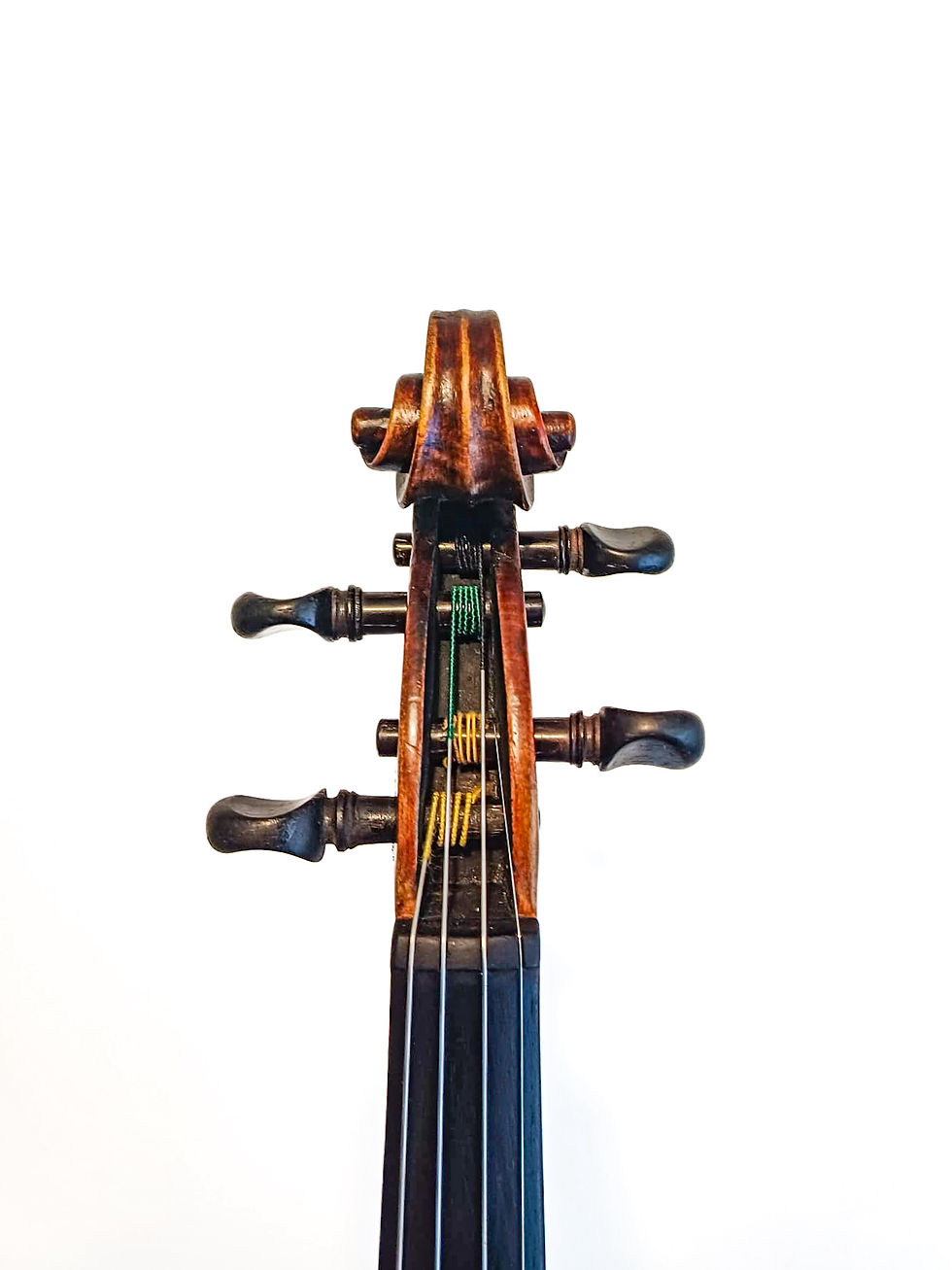 Miniatura: České housle, značené Karel Dvořák, rok 1910, Po opravě