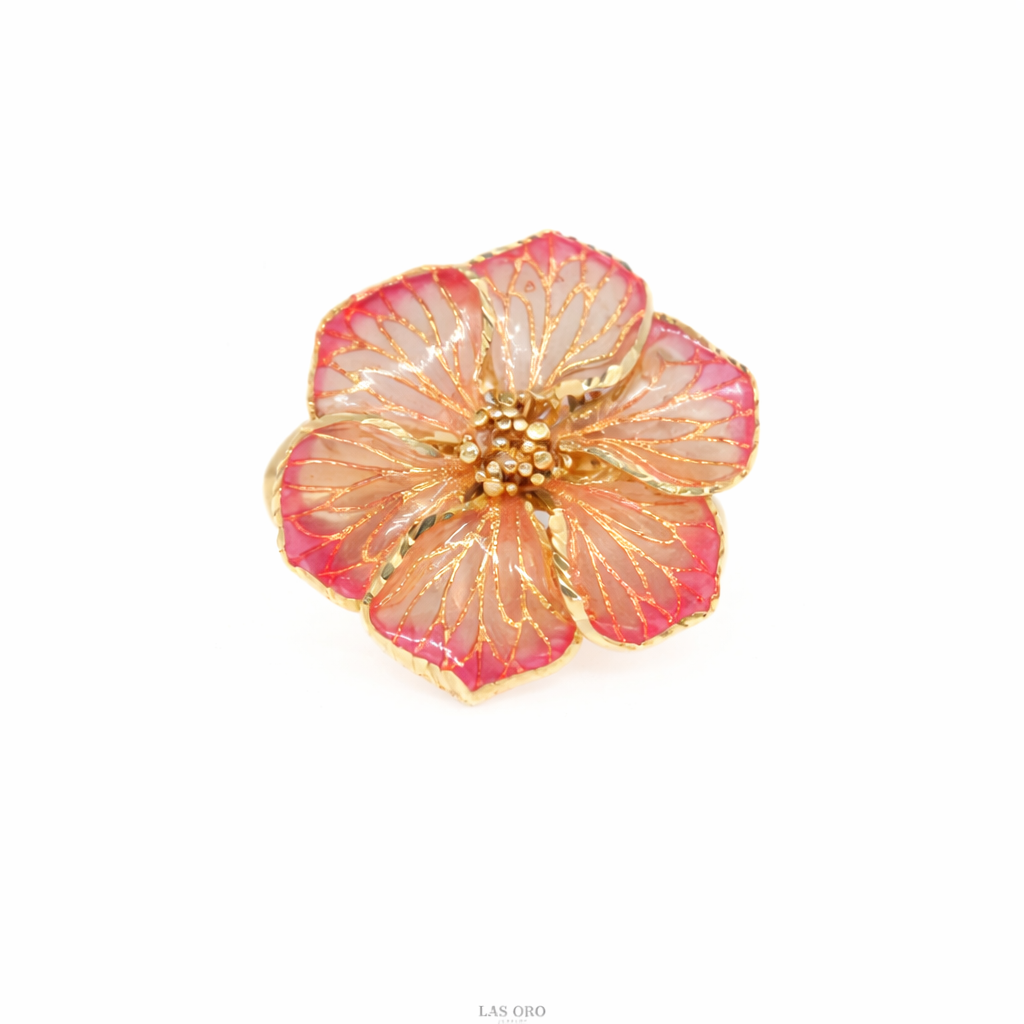 18K Gold Flower Ring