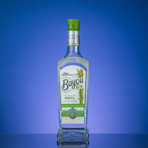 Bayou Rum White Louisiana Rum bottle