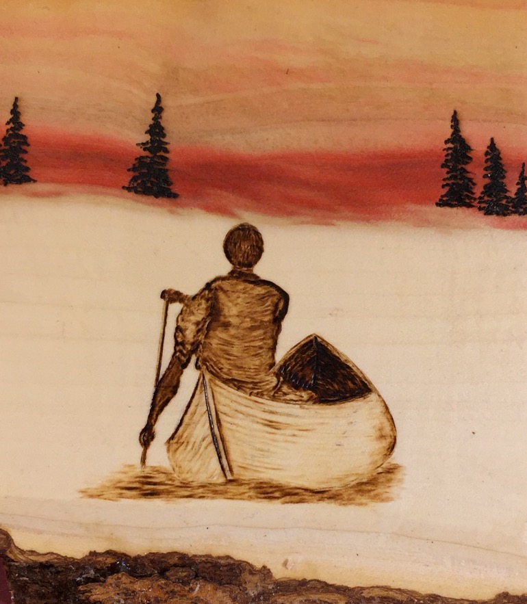 Canoe on Water - Sold