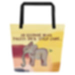 Ultimate Knitting or Crochet Project Bag - An Elephant Never Forgets