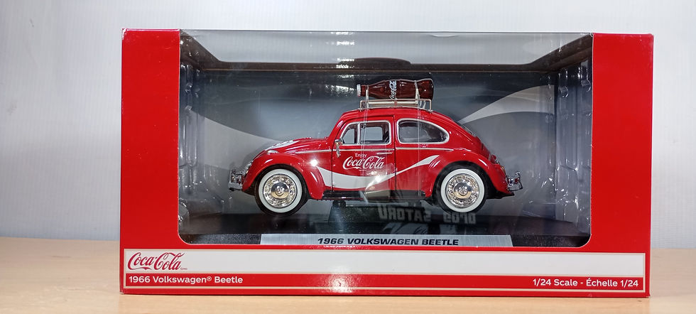 Miniatura: AUTO VOLKSWAGEN BEETLE 1966 DE COCA COLA