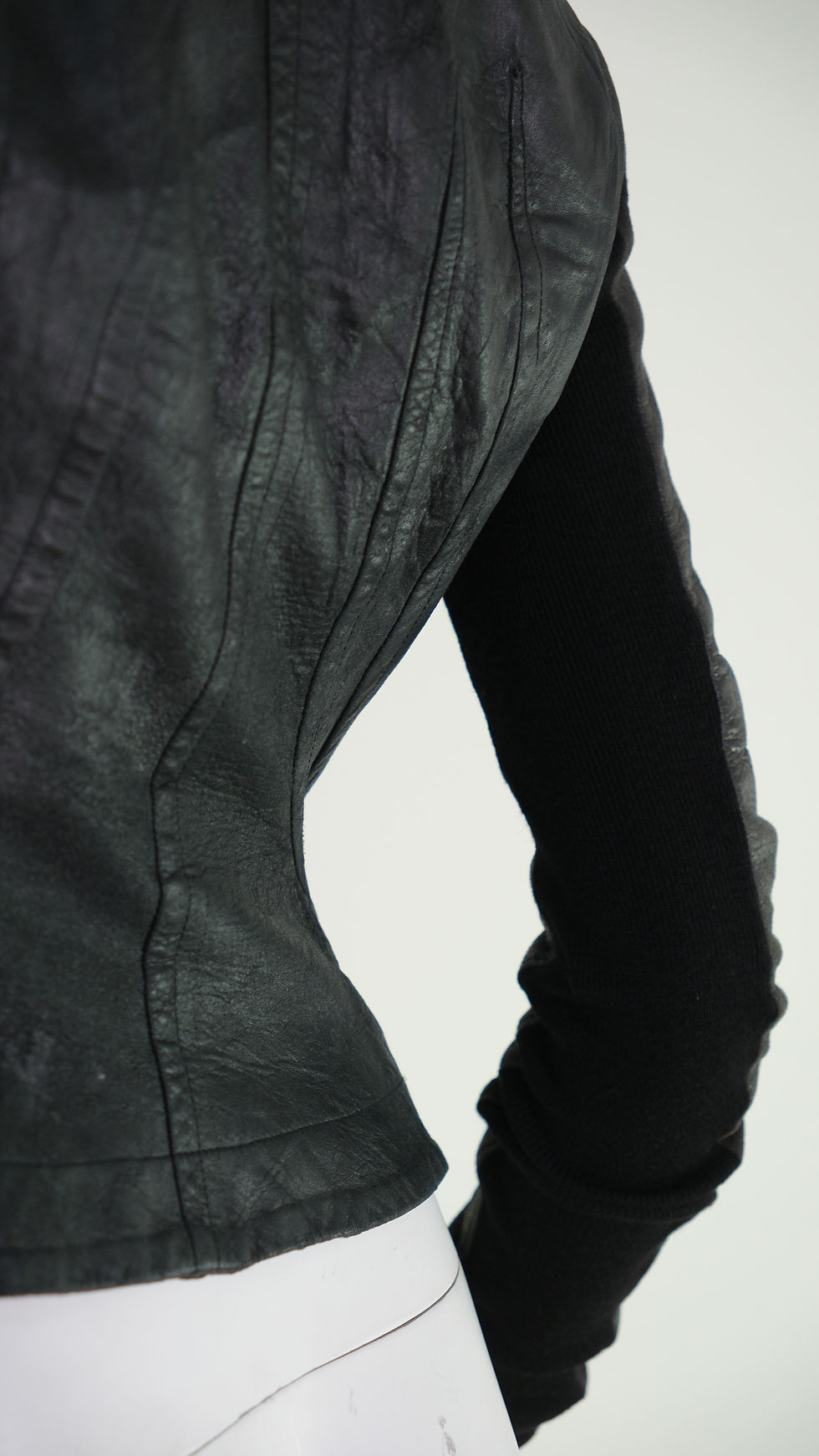Thumbnail: Rick Owens Used Effect Leather Jacket