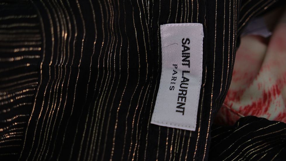 Thumbnail: Saint Laurent Gold embellished Black Shirt