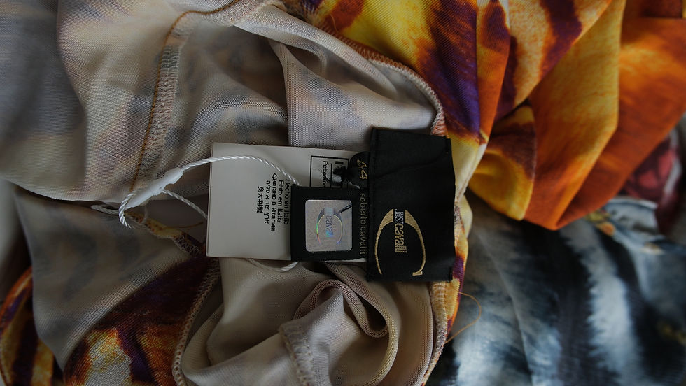 Thumbnail: Just Cavalli Maxi Dress Abstract Print 2000s