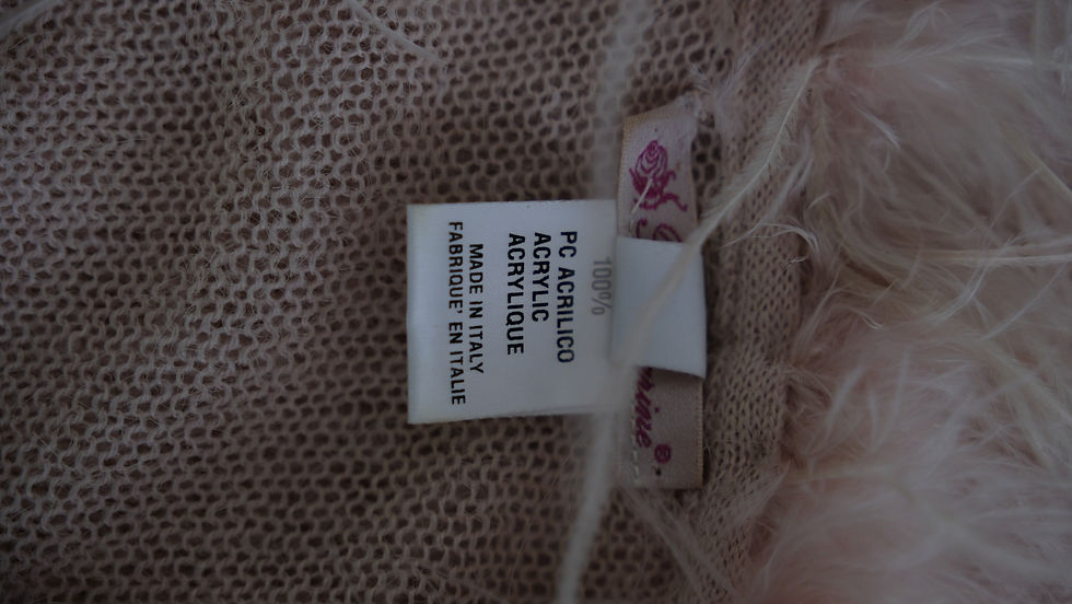 Thumbnail: Blumarine Pink Feather Knitted Top 2000s