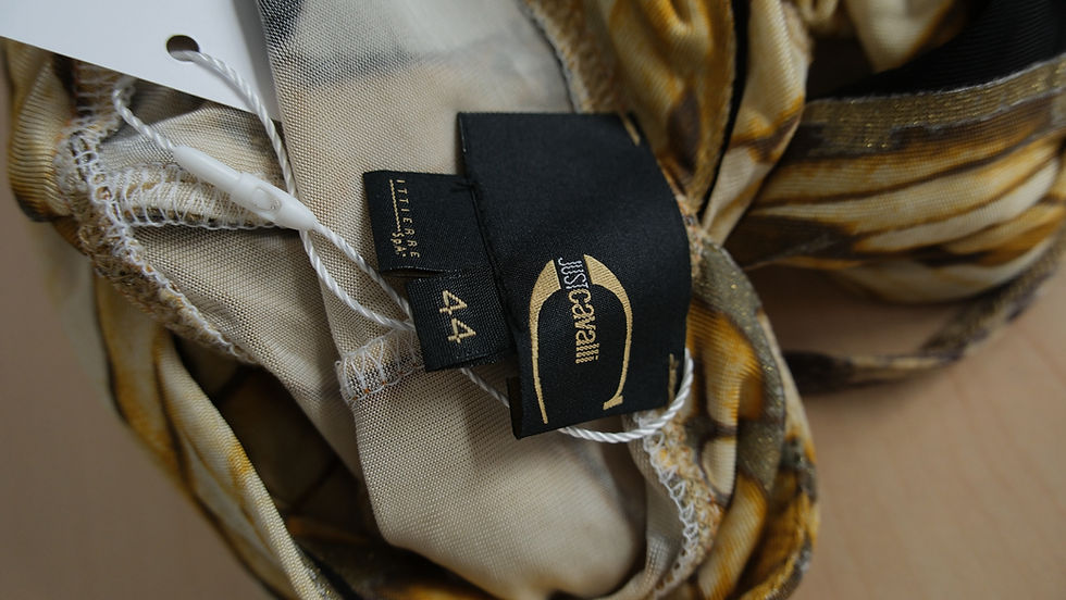 Thumbnail: Just Cavalli Golden Snake Pattern Dress 2000s