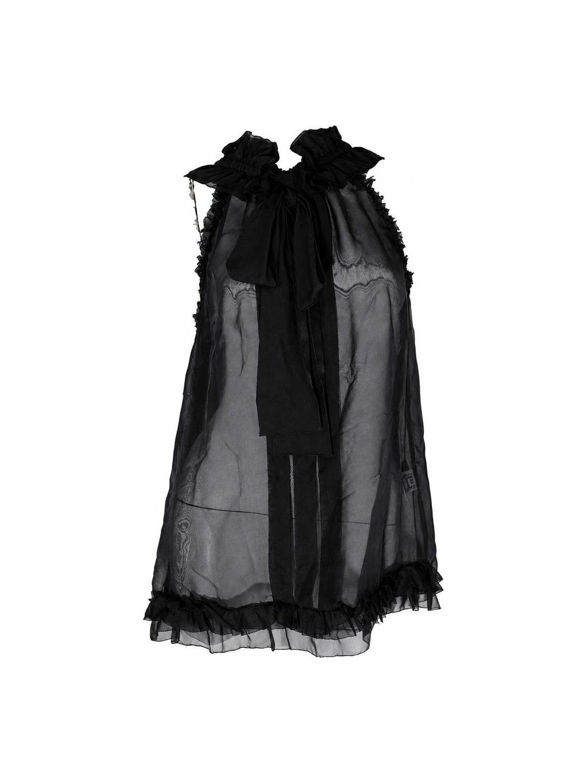 Dolce & Gabbana Black Silk Blouse